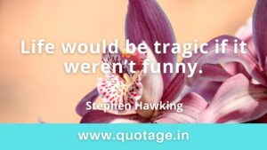 Read more about the article “Life would be tragic if it weren’t funny.” — Stephen Hawking 